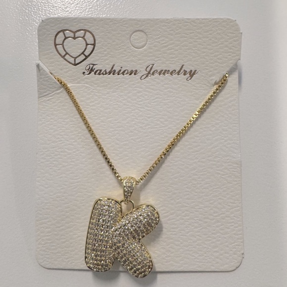 Fashion Jewelry Jewelry - Fashion Jewelry Gold 'K' Pendant Necklace